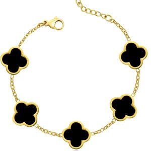 18K Gold Plated Clover Necklace for Women Lucky Pendant Dainty Jewelry Gift